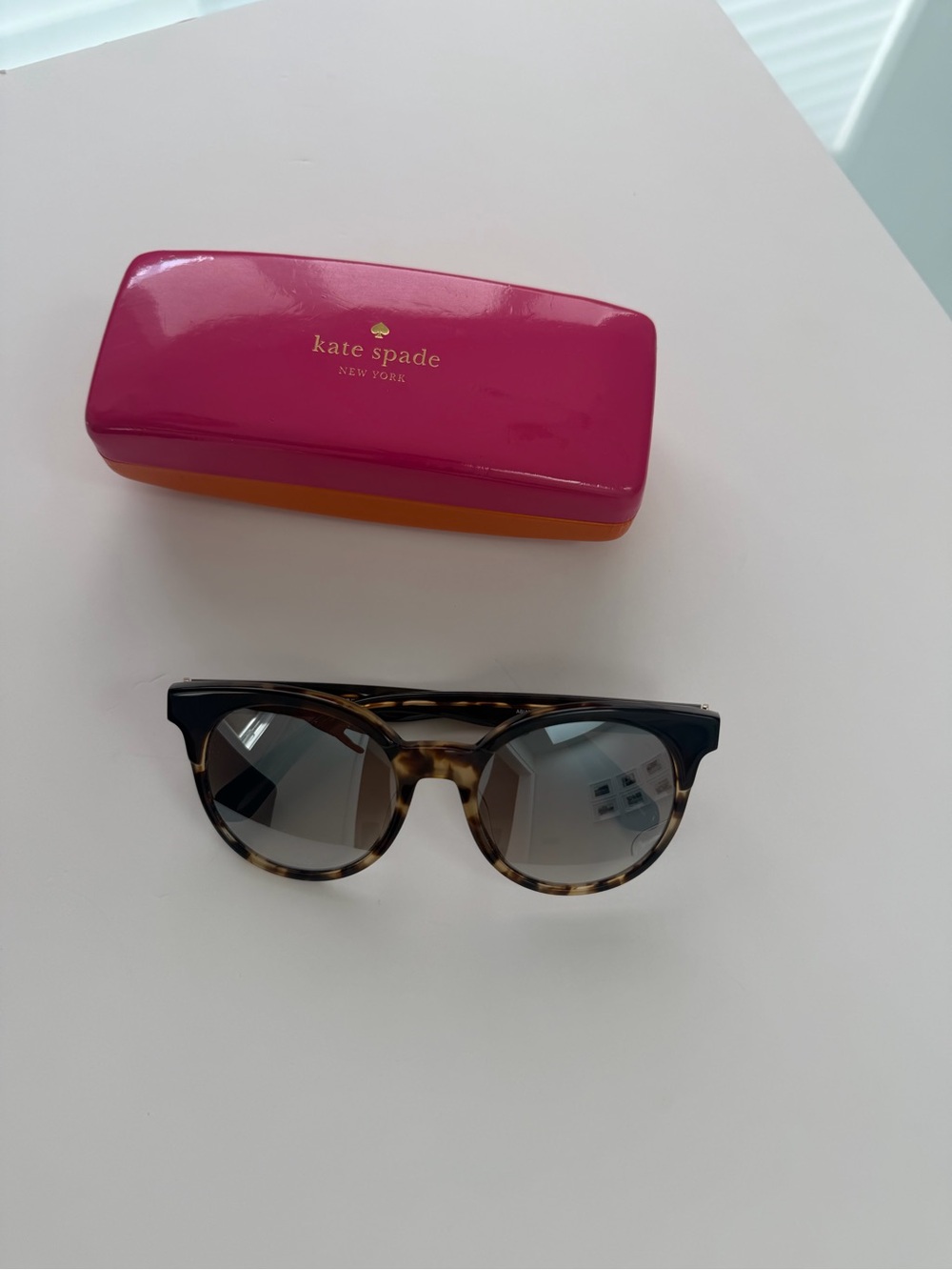 kate spade Women Sunglasses with Hot Pink Case